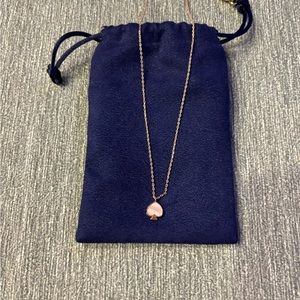 Kate Spade Rose Gold logo necklace
